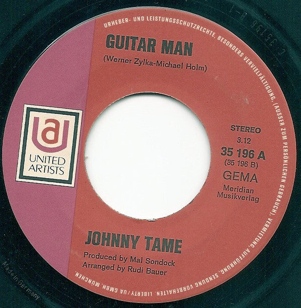 Johnny Tame : Sunny Honey Girl (7", Single)