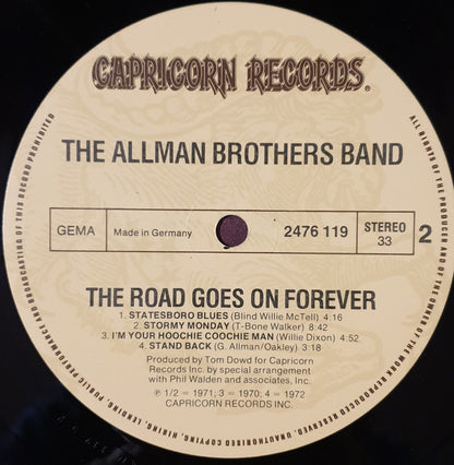 The Allman Brothers Band : The Road Goes On Forever (A Collection Of Their Greatest Recordings) (2xLP, Comp, Gat)