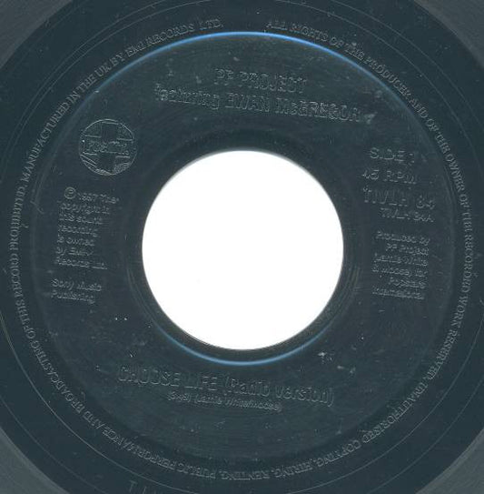 PF Project Featuring Ewan McGregor : Choose Life (7", Single, Jukebox)
