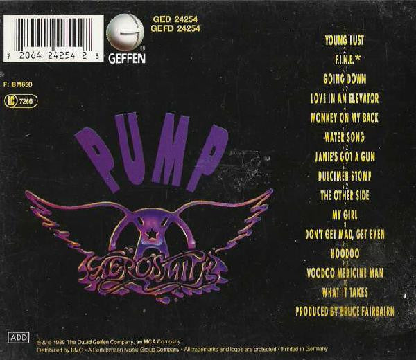 Aerosmith : Pump (CD, Album, RE)