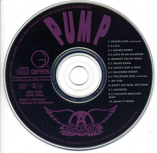 Aerosmith : Pump (CD, Album, RE)