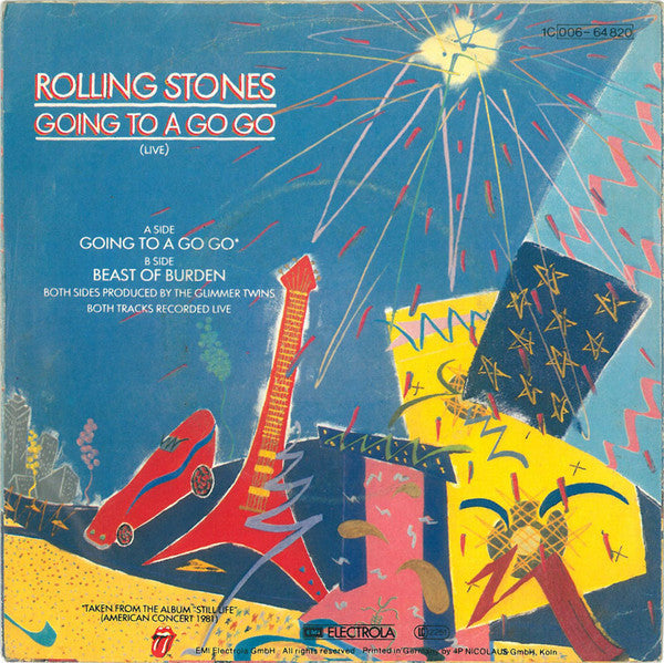 Rolling Stones* : Going To A Go Go (Live) (7", Single)