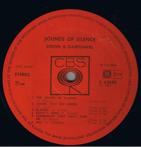 Simon & Garfunkel : Sounds Of Silence (LP, Album)