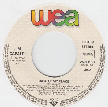 Jim Capaldi : Tonight You're Mine (7", Single)