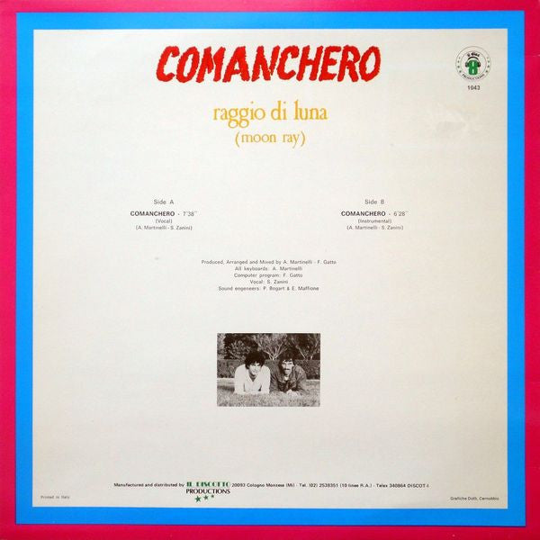 Raggio Di Luna (Moon Ray)* : Comanchero (12")