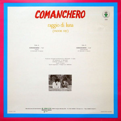 Raggio Di Luna (Moon Ray)* : Comanchero (12")