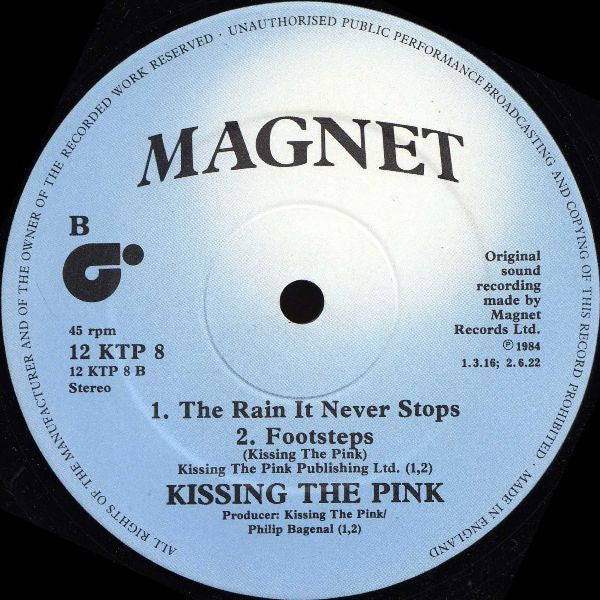 Kissing The Pink : One Step (12")