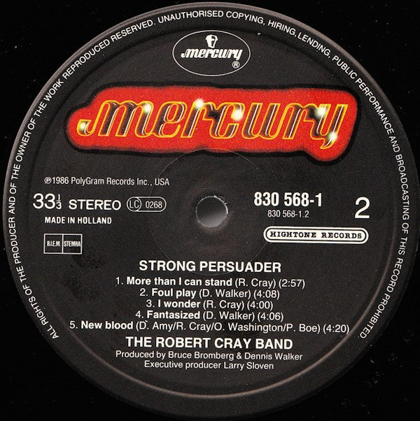 Robert Cray : Strong Persuader (LP, Album)