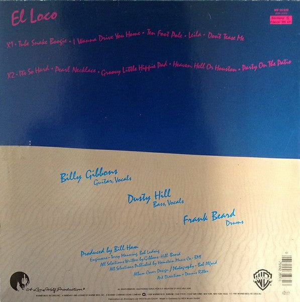 ZZ Top : El Loco (LP, Album, RE)