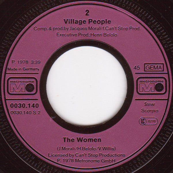 Village People : Y.M.C.A. (7", Single)