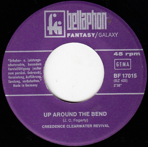 Creedence Clearwater Revival : Run Through The Jungle / Up Around The Bend (7", Single)