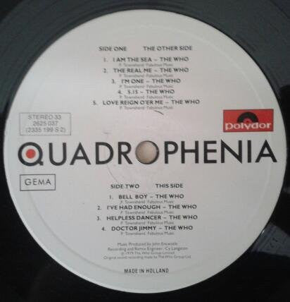Various : Quadrophenia (Music From The Soundtrack Of The Who Film) (2xLP, Comp)