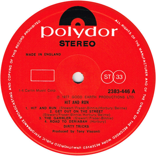 Dirty Tricks (2) : Hit And Run (LP, Album)