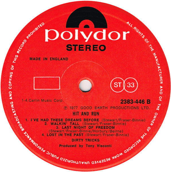 Dirty Tricks (2) : Hit And Run (LP, Album)