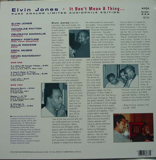 Elvin Jones : It Don't Mean A Thing ... (LP, Ltd)