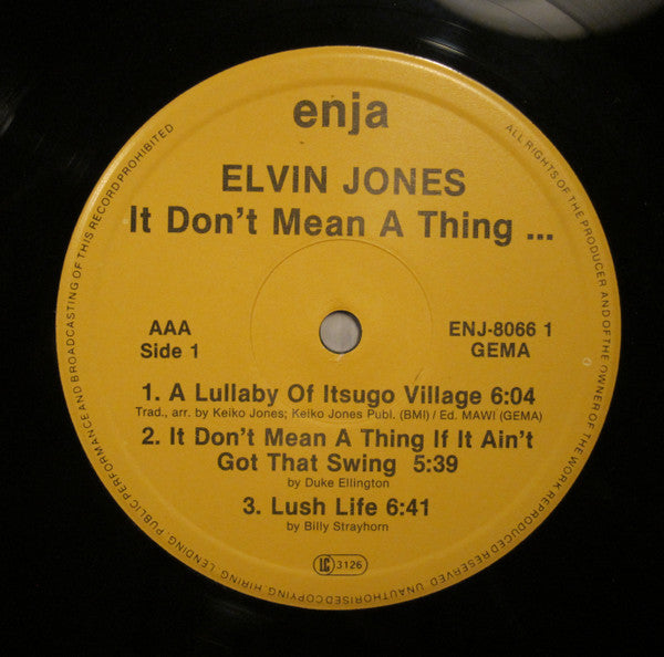 Elvin Jones : It Don't Mean A Thing ... (LP, Ltd)