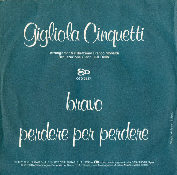 Gigliola Cinquetti : Bravo (7", Single)