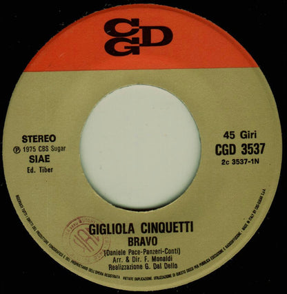 Gigliola Cinquetti : Bravo (7", Single)