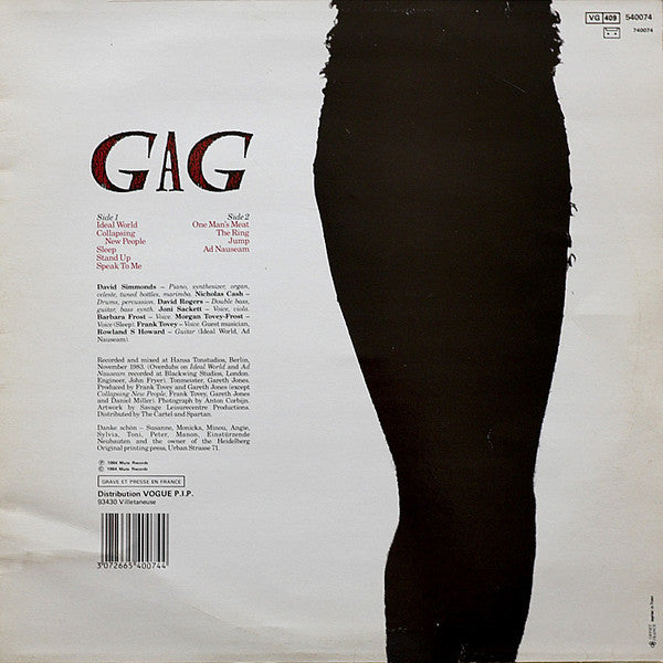 Fad Gadget : Gag (LP, Album)