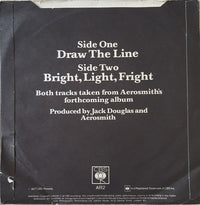 Aerosmith : Draw The Line  (7", Single, Promo)