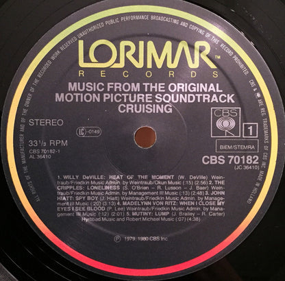 Various : Cruising (Music From The Original Motion Picture Soundtrack) (LP, Album)