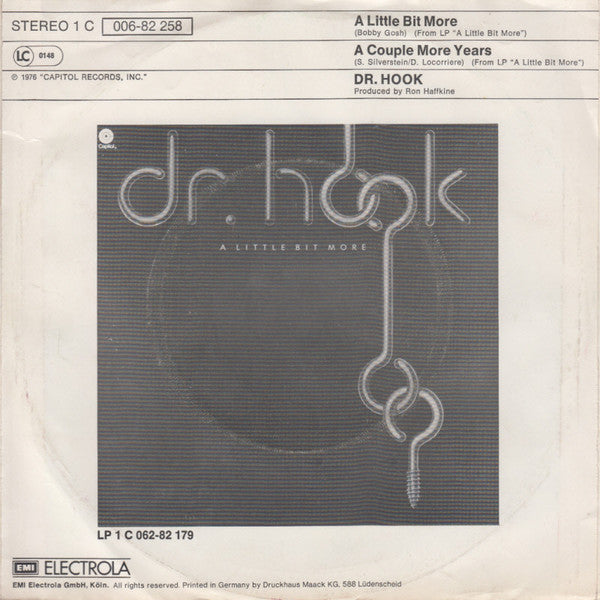 Dr. Hook : A Little Bit More (7", Single)