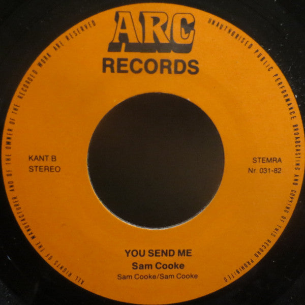 Dave "Baby" Cortez / Sam Cooke : Happy Organ / You Send Me (7", Single, ora)