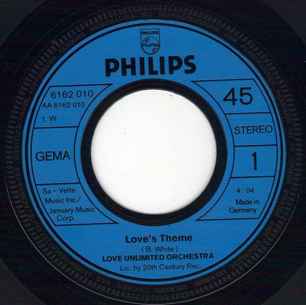 Love Unlimited : Love's Theme (7", Single)