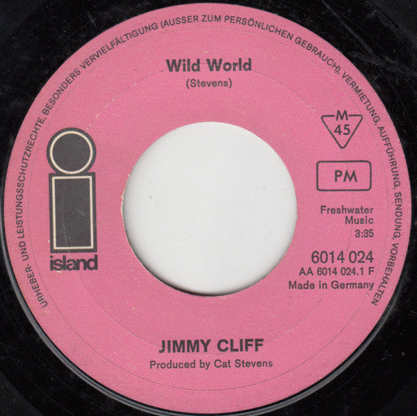Jimmy Cliff : Wild World (7", Single, Mono)