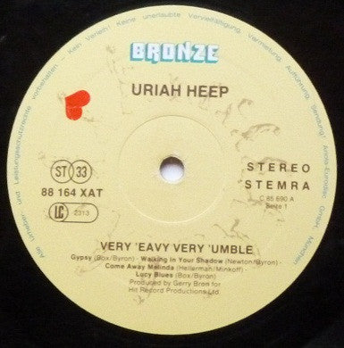 Uriah Heep : ...Very 'Eavy ...Very 'Umble (LP, Album, RP)