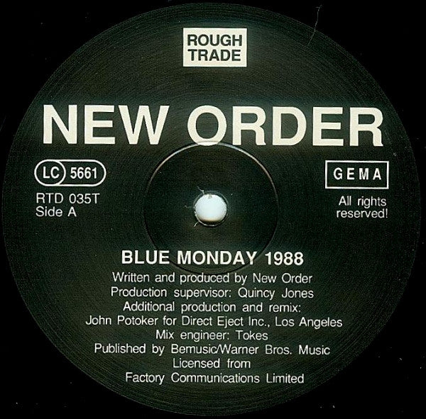 New Order : Blue Monday 1988 (12")