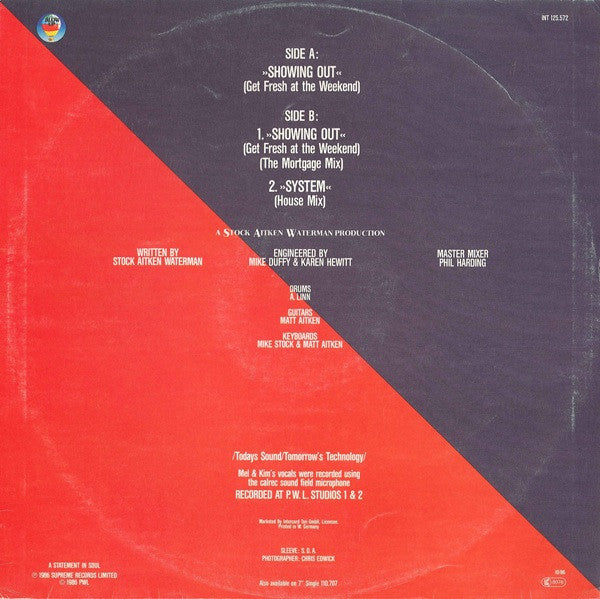 Mel & Kim : Showing Out (12", Maxi)