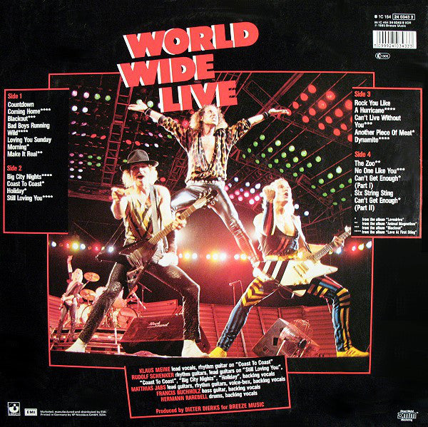 Scorpions : World Wide Live (2xLP, Album)