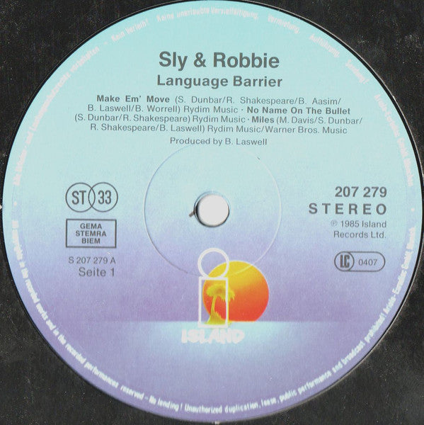 Sly & Robbie : Language Barrier (LP, Album)
