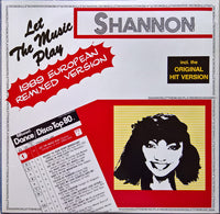 Shannon : Let The Music Play (1989 European Remixed Version) (12", Maxi)
