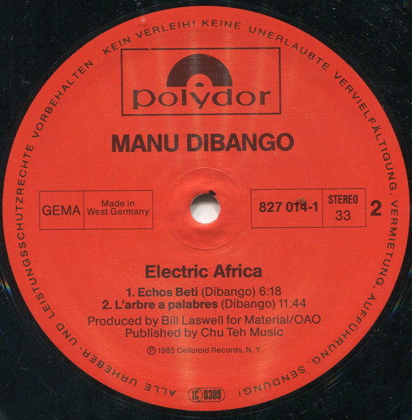 Manu Dibango : Electric Africa (LP, Album)