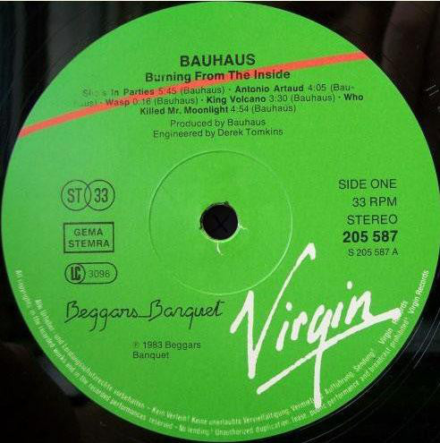 Bauhaus : Burning From The Inside (LP, Album)