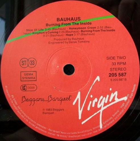 Bauhaus : Burning From The Inside (LP, Album)