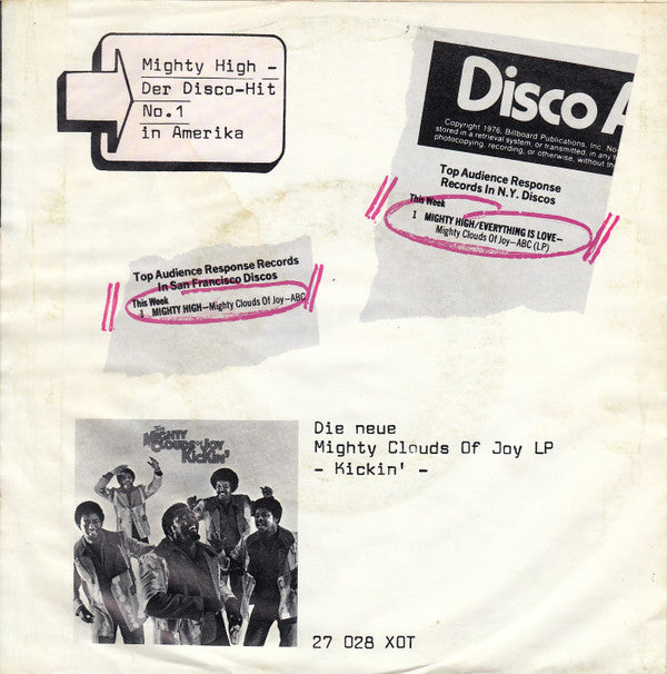 The Mighty Clouds Of Joy : Mighty High (7", Single)