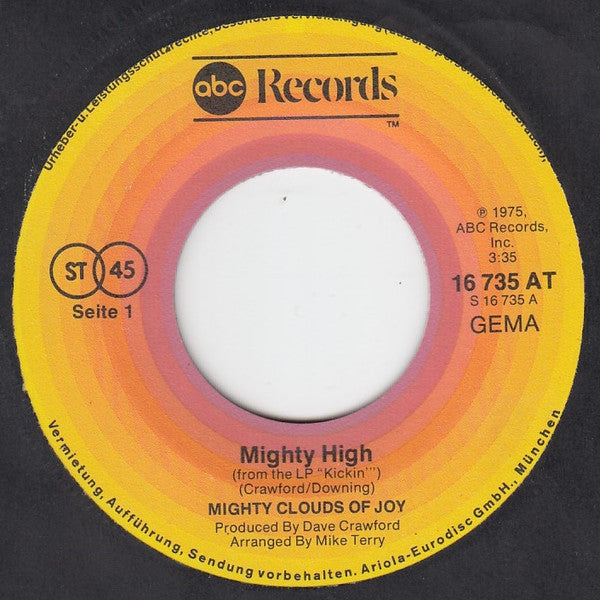 The Mighty Clouds Of Joy : Mighty High (7", Single)