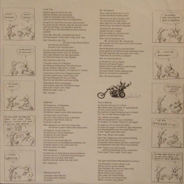 Fuckin' Kius Band : Werners Platte (LP, Album, Pic, Gat)