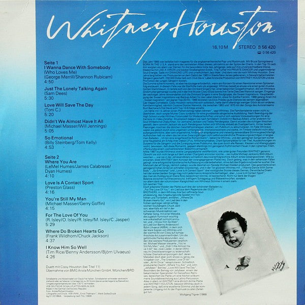 Whitney Houston : Whitney (LP, Album)