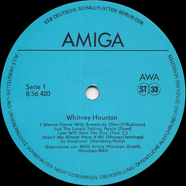Whitney Houston : Whitney (LP, Album)