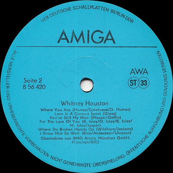 Whitney Houston : Whitney (LP, Album)