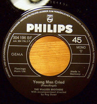 The Walker Brothers : The Sun Ain't Gonna Shine Any More / Young Man Cried (7", Single, Mono, RE)