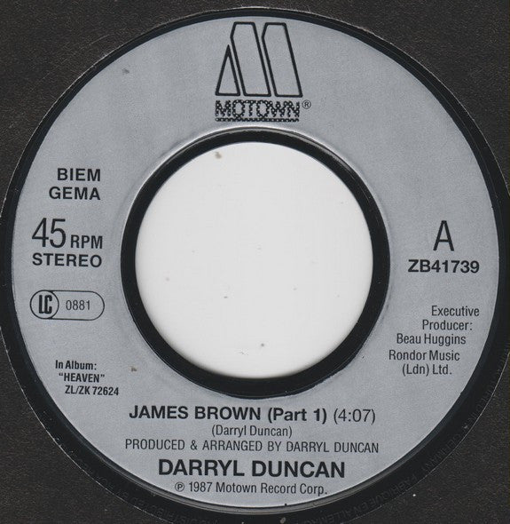 Darryl Duncan : James Brown (7", Single)