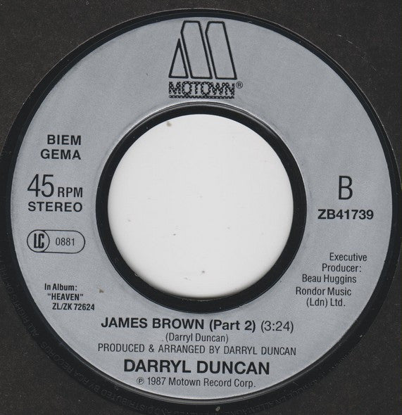 Darryl Duncan : James Brown (7", Single)