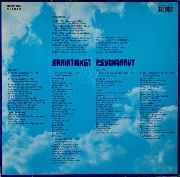 Brainticket : Psychonaut (LP, Album)