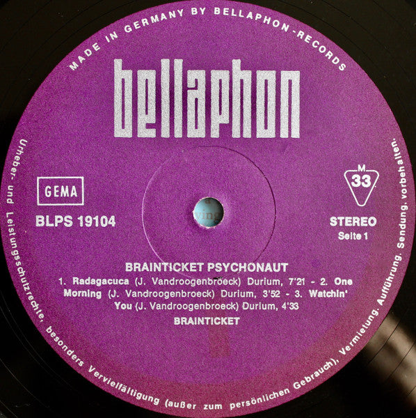Brainticket : Psychonaut (LP, Album)