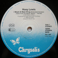 Huey Lewis And The News* : I Want A New Drug (12", Maxi)